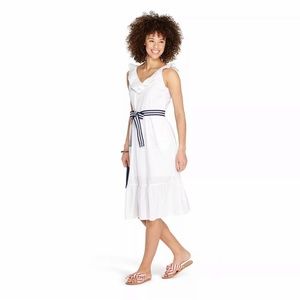 Vineyard Vines 100% cotton White Midi Dress